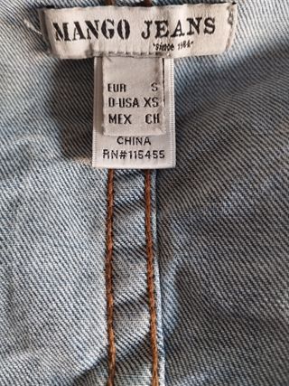 Chaleco vaquero Mango - Talla S