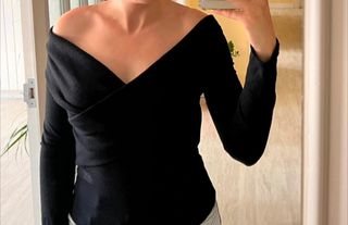 Top negro zara talla S
