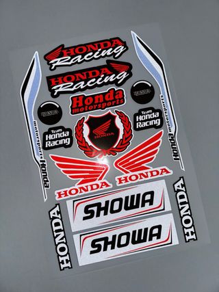 PACK PEGATINAS VINILOS HONDA RACING HRC SHOWA