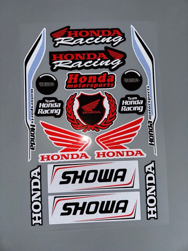 PACK PEGATINAS VINILOS HONDA RACING HRC SHOWA