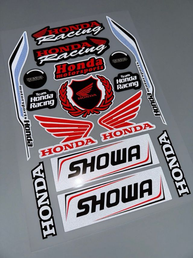 PACK PEGATINAS VINILOS HONDA RACING HRC SHOWA