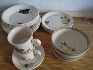 Vajilla porcelana 17 piezas