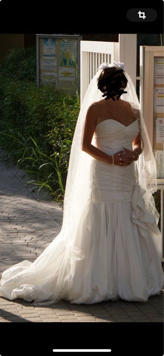 Vestido novia blanco - Talla 40 o 42