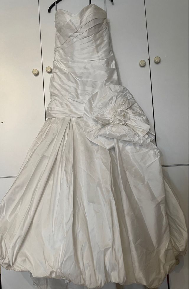 Vestido novia blanco - Talla 40 o 42