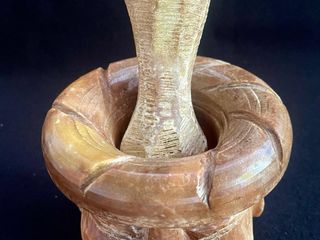 ANTIGUO MORTERO DE ALABASTRO