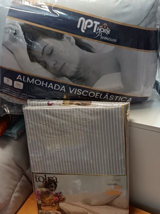 juego de sabanas105+almohada visco 105