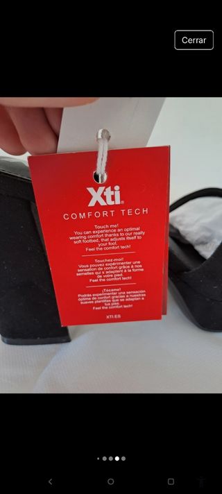 Sandalias Fin de Año XTI negras tacón alto