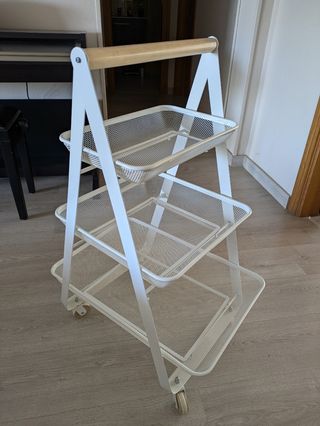 Carrito de 3 cestas blanco