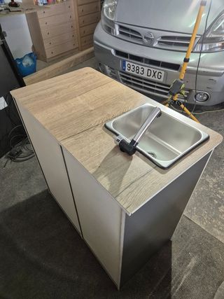 Mueble fregadero camper nevera nuevo
