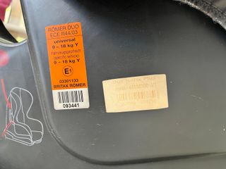 Cadireta cotxe Romer Duo Isofix Grup 1 (9-18kg)