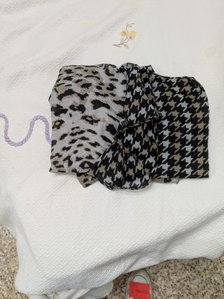 Scialle leopardato e pied-de-poule