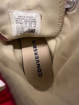 Converse rojas unisex