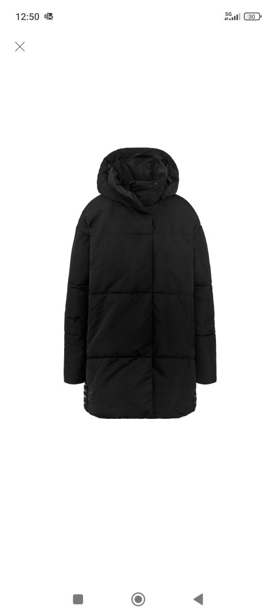 Chaquetón Kappa negro acolchado