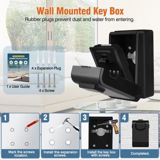 Caja fuerte llaves exterior impermeable