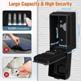 Caja fuerte llaves exterior impermeable