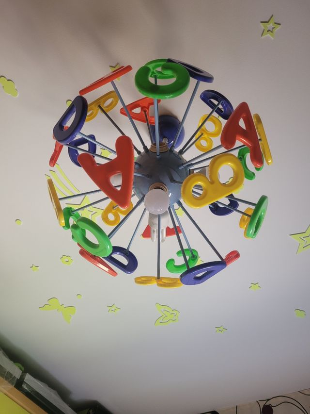 Lámpara infantil juvenil multicolor