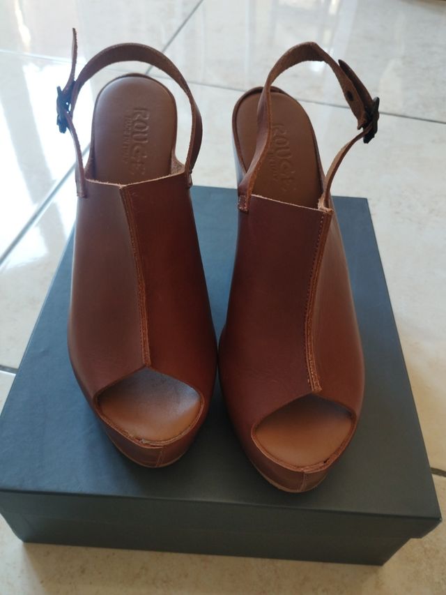 Sandalo da donna colore cuoio 40