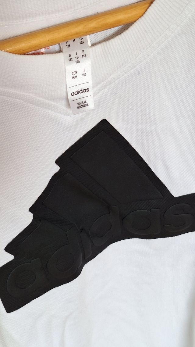 2 Camisetas Adidas: Blanca y Azul