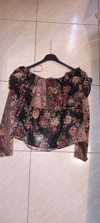 Blusa Stradivarius floral