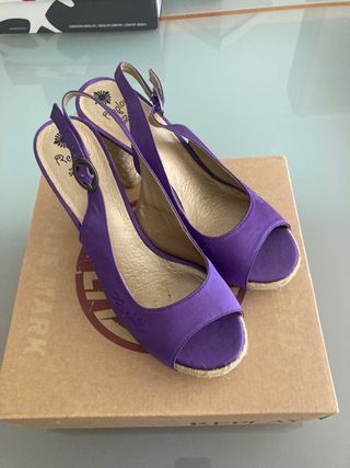 Zapatos Replay mujer Cuñas moradas T38