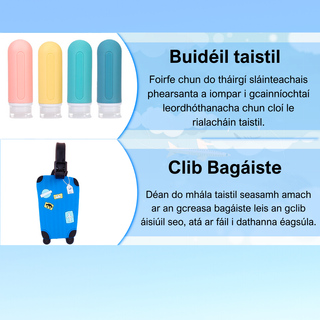 Mochila de viaje con accesorios