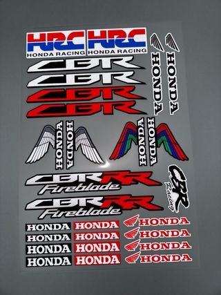 KIT PEGATINAS MOTO HONDA CBR RR FIREBLADE LOGO HRC