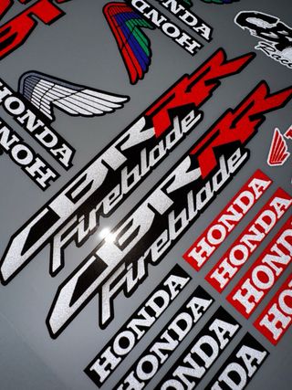 KIT PEGATINAS MOTO HONDA CBR RR FIREBLADE LOGO HRC