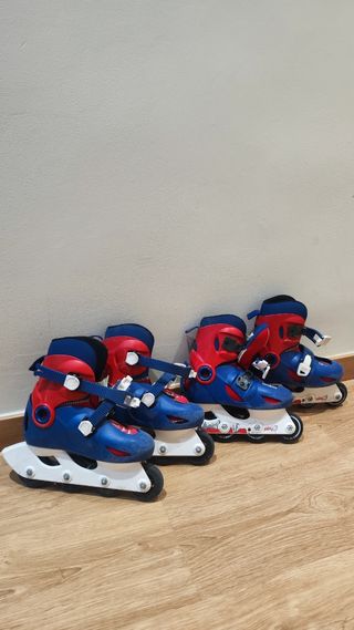 Patines infantiles 2 pares.