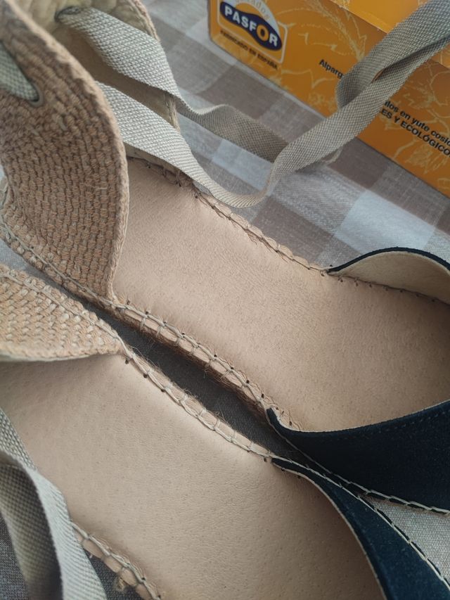 Sandalias cuña PASFOR negras 41