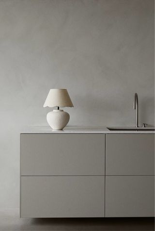 Abajur Pequeno Bege - Linho