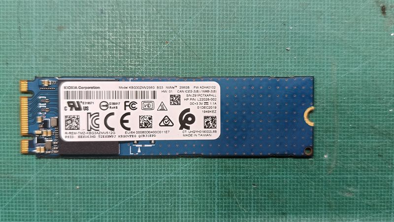 Disco duro Toshiba kyoxia NVME SSD m.2 256GB afbeelding 2