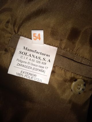 Chaqueta ante marrón claro - Talla 54
