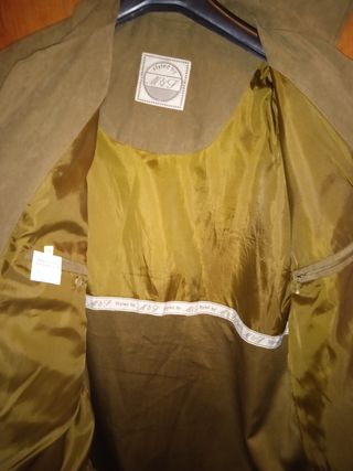 Chaqueta ante marrón claro - Talla 54
