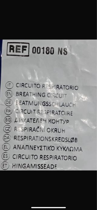 Circuito Respiratorio Intersurgical 5 euro ognuno