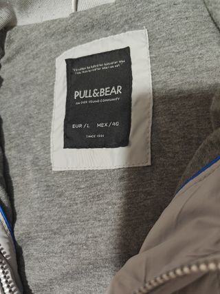 Chaqueta gris Pull&Bear