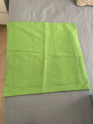 Funda cojín verde - 1 ud.