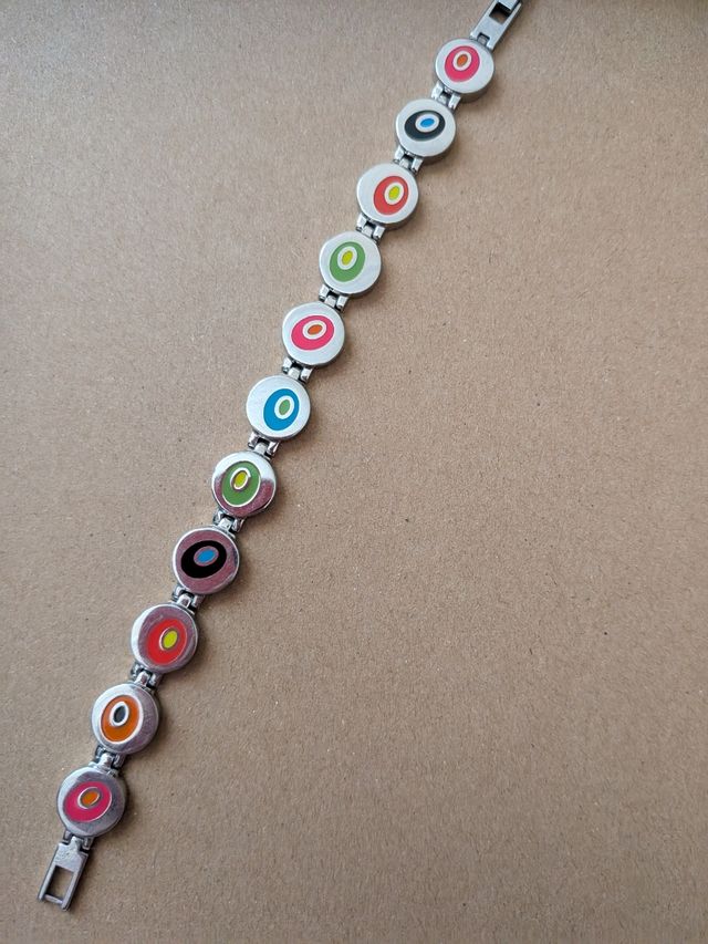 Pulsera y pendientes Swatch multicolor