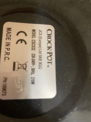 Olla Crock-Pot eléctrica sin estrenar 