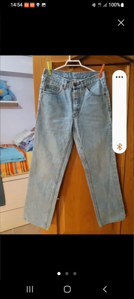 Vaqueros hombre azul