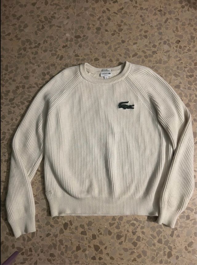 Suéter Lacoste blanco