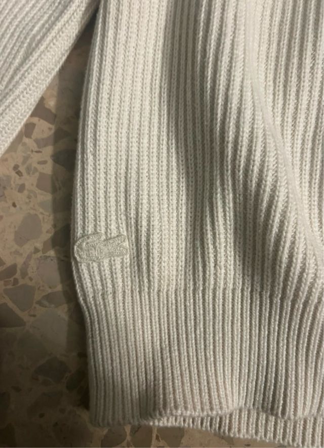 Suéter Lacoste blanco