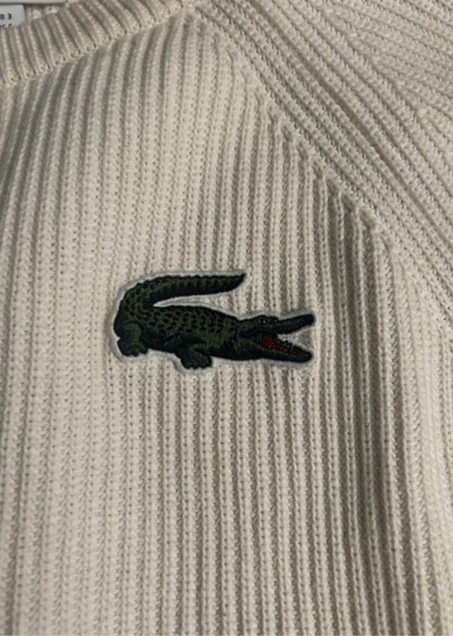 Suéter Lacoste blanco