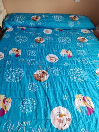 Colcha Frozen - Azul turquesa