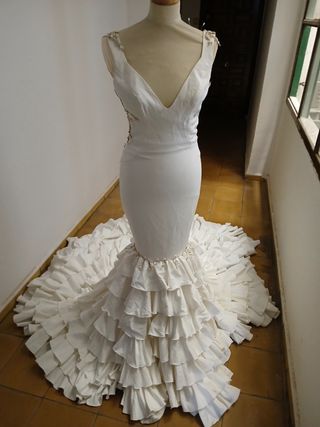 Vestido novia flamenco 