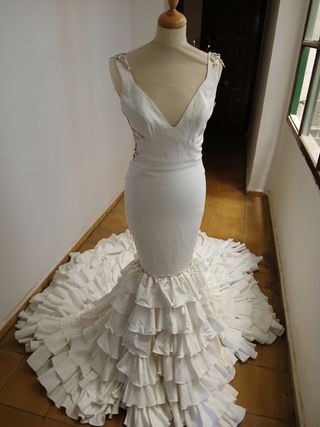 Vestido novia flamenco 