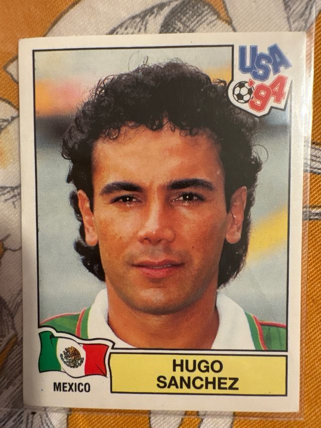 Cromo Hugo Sánchez Mundial USA 94