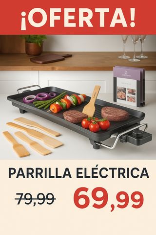 Plancha electrica de cocina xl