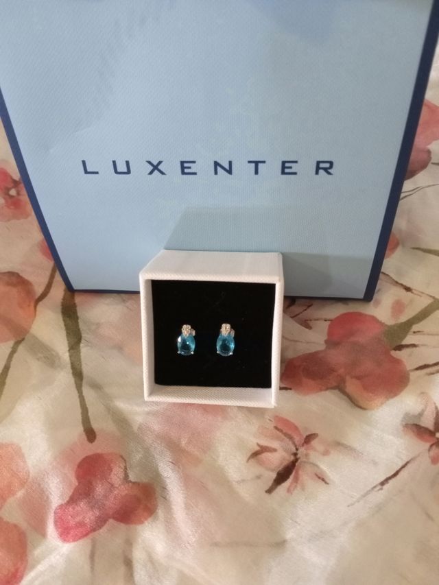 Pendientes Luxenter turquesa