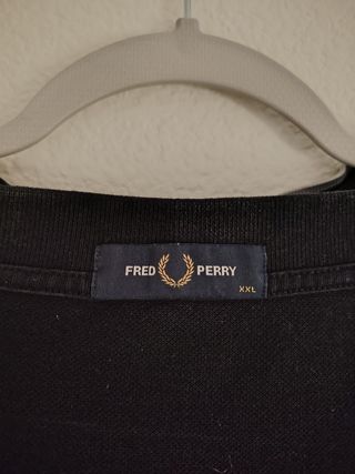 Polo Fred Perry Negro - Talla 2XL LEER DESCRIPCIÓN