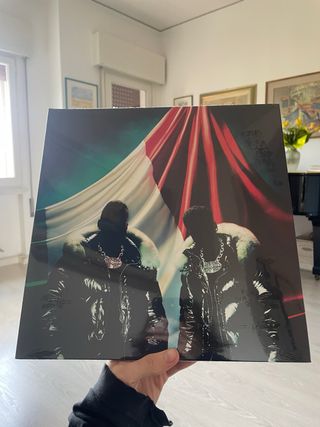 Sfera Ebbasta e Shiva Santana money gang lp vinile rosso autografato numerato